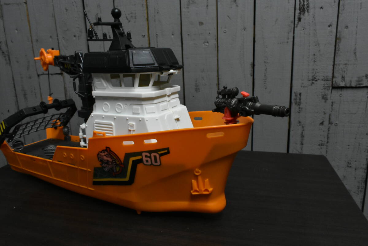 Qm684 large Rescue boat tuna fishing boat Jaws Cruiser marine Rescue Ocean Life Research Ship boat. toy total length 50cm 100 size 