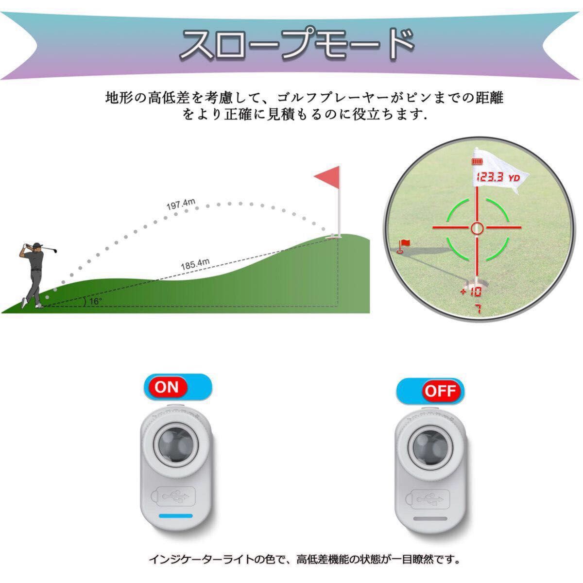 ゴルフ 距離計器 高低差 型番：mini4-C