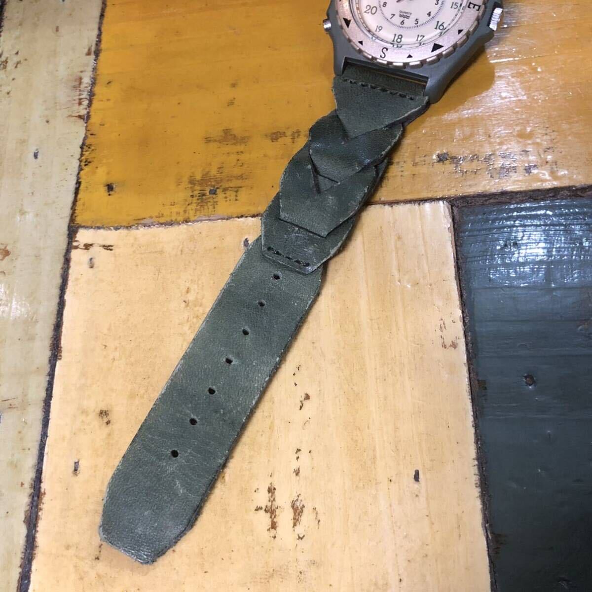 [ быстрое решение / бесплатная доставка ] TIMEX safari quartz Timex Safari Indy Glo зеленый кварц Vintage часы годы предмет б/у наручные часы 