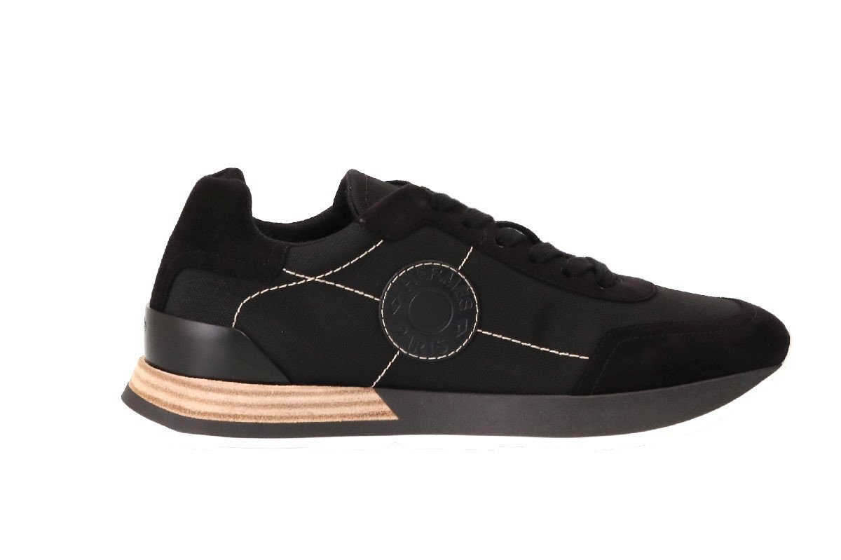 エルメス レディース ドライビングシューズ スニーカー ブラック サイズ37 約24cm HERMES SNEAKER FEMME DRIVE 212265Z02 NOIR_画像4