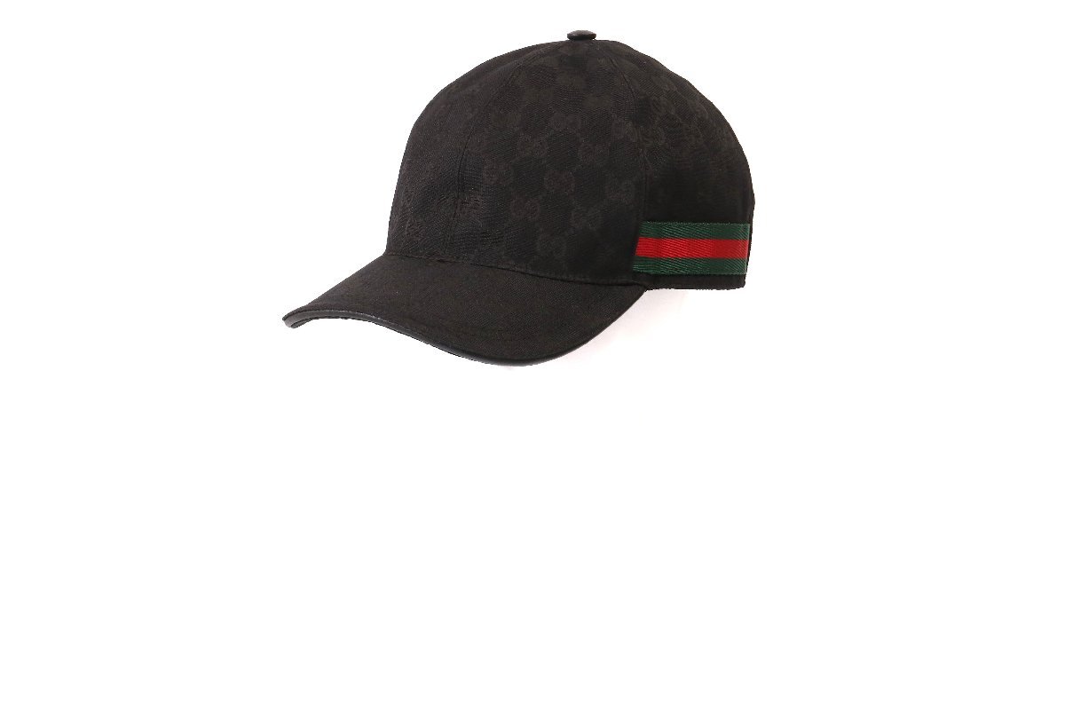 グッチ メンズ ベースボールキャップ ブラック GGキャンバス サイズXL 約60cm GUCCI BASEBALL CAP 200035 KQWBG 1060 中古品 Aランク/6765の画像8