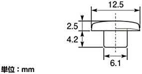 キタコ(KITACO) キャップボルトカバー(ABS/M8用) 汎用 4個入 ブラッククロム 0900-000-80115の画像4