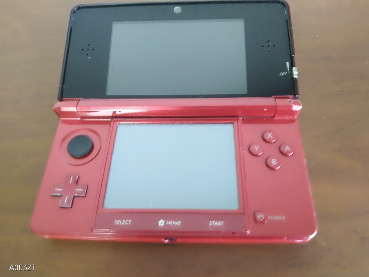 【送料無料】Nintendo　3DS　メタリックレッド　ジャンク_画像1