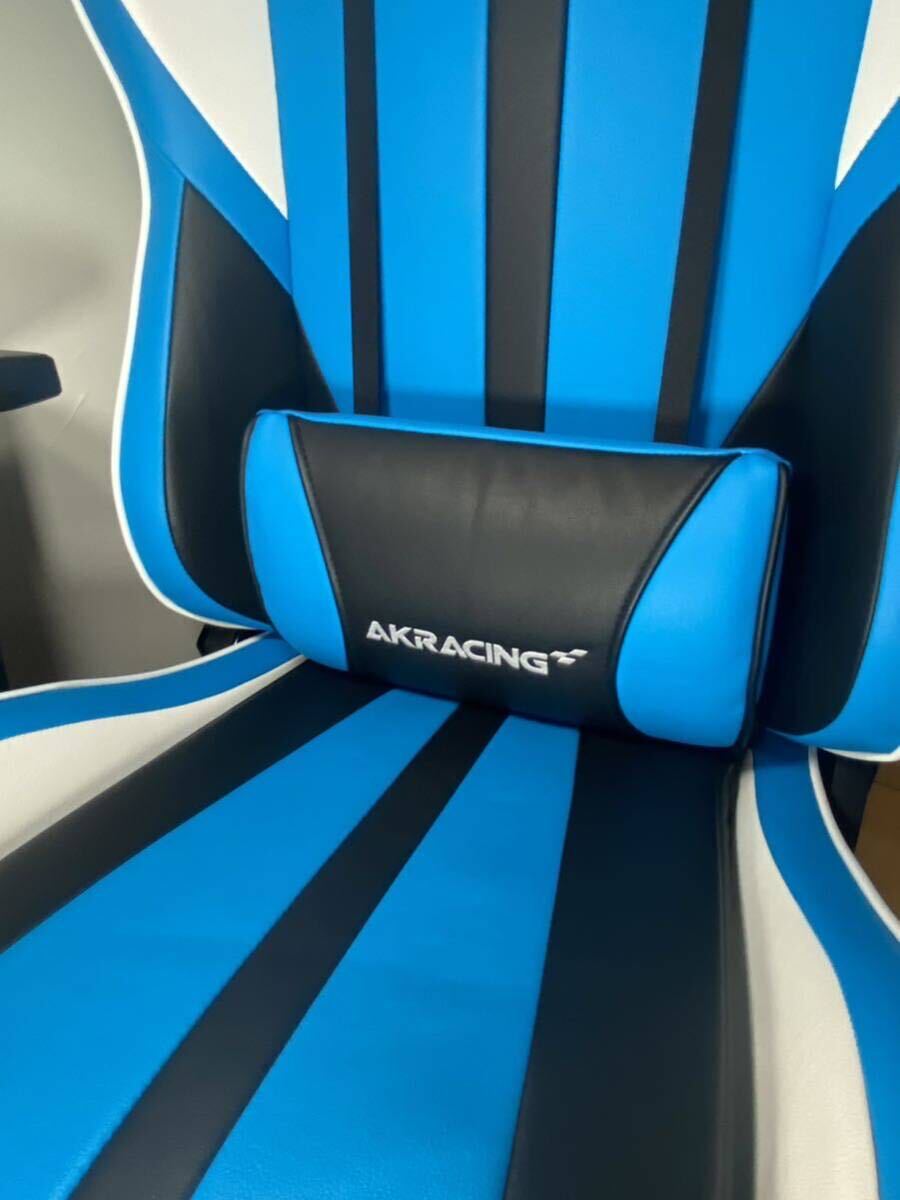 AK RACING ゲーミングチェア 座椅子 極坐 ブルーの画像7