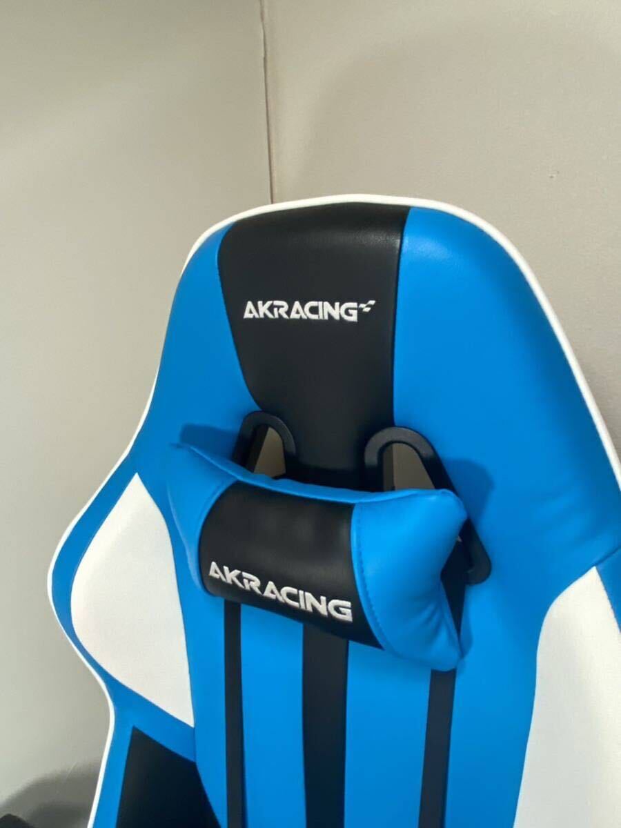 AK RACING ゲーミングチェア 座椅子 極坐 ブルーの画像6