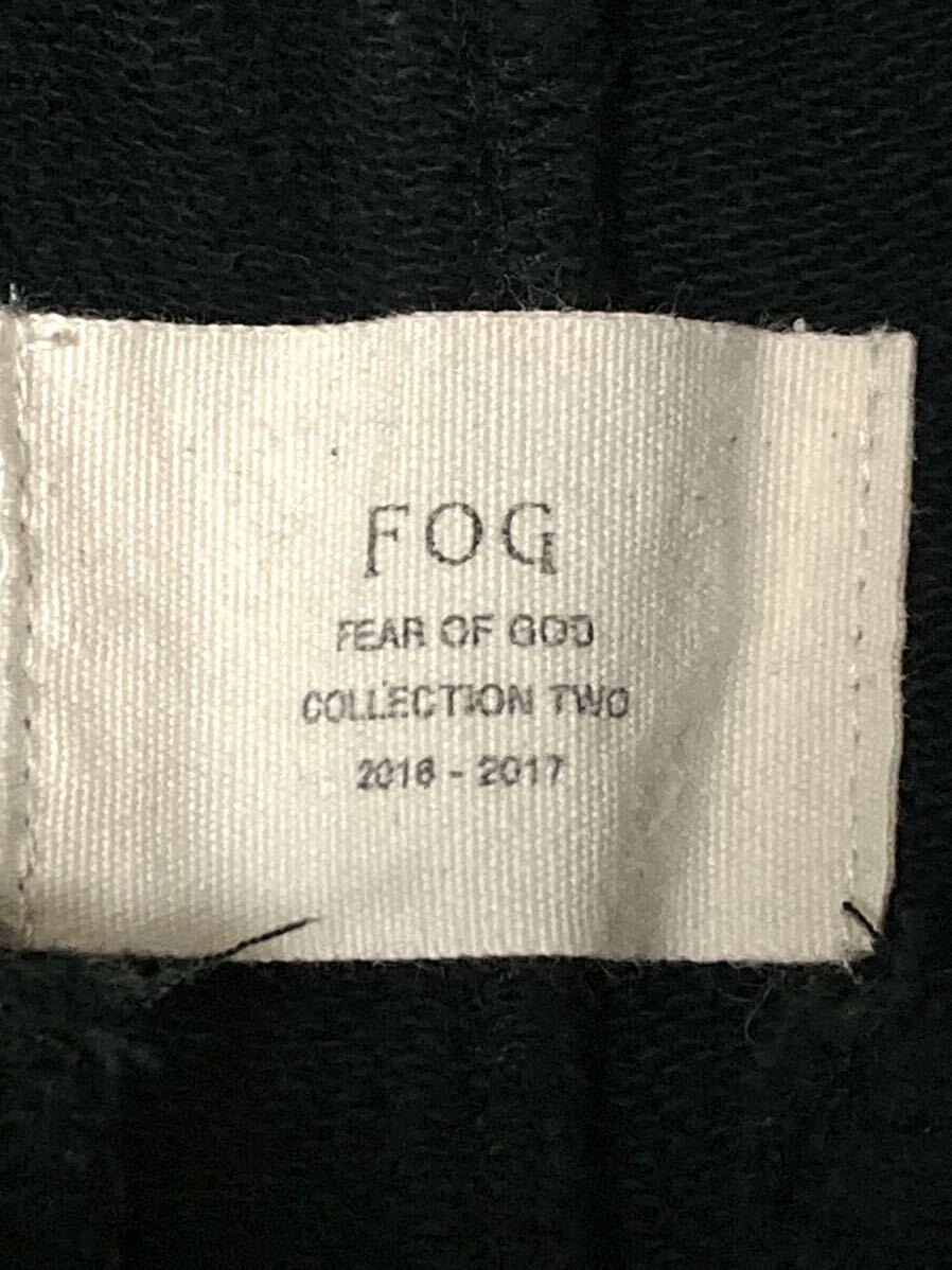 FOG FEAR OF GOD collection TWO 2016 - 2017 フィアオブゴット 裾ジップ スウェット パンツ Sサイズ 黒 ブラック フォグ essentialsの画像3