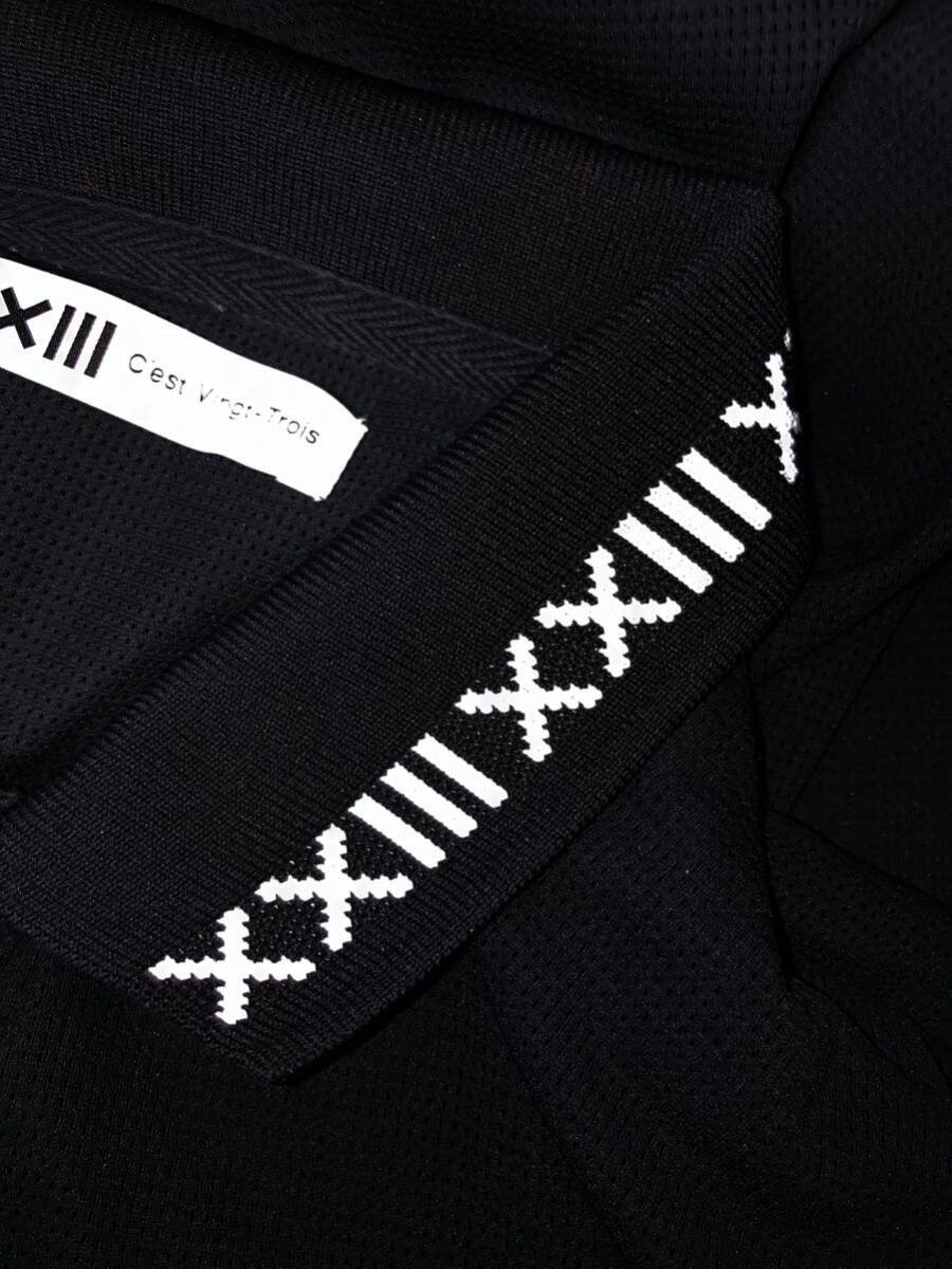 XXIII C’est Vingt-Trois セバントゥア ドライメッシュ 半袖 ポロシャツ Lサイズ 日本製 黒 ブラックの画像4