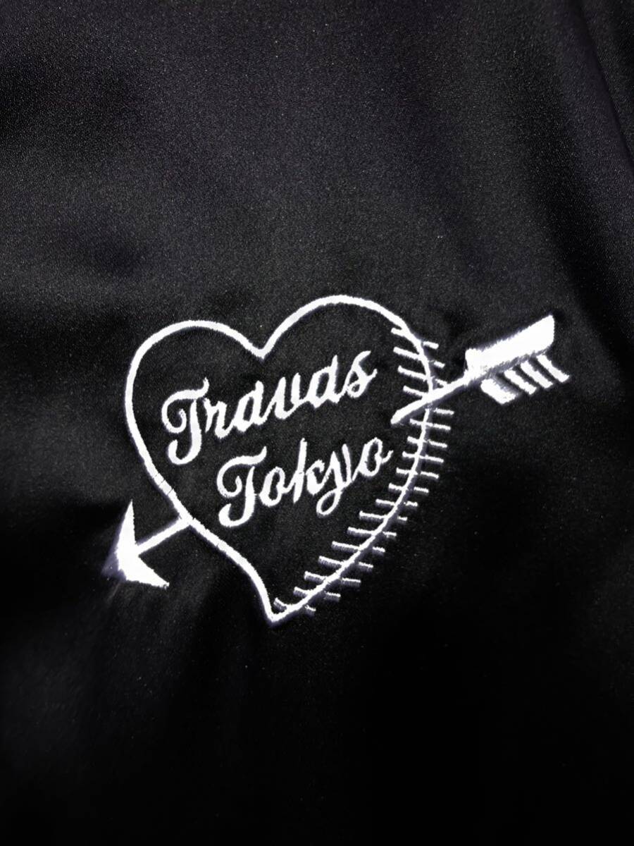 TRAVAS TOKYO トラバス トーキョー くま スカジャン ブルゾン ジャケット ナイロン フリーサイズ サテンの画像3