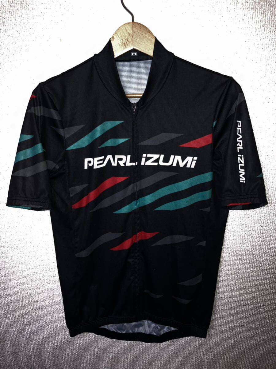 PEARL iZUMI パールイズミ 半袖 サイクルジャージ Mサイズ 黒 ブラック 自転車の画像1