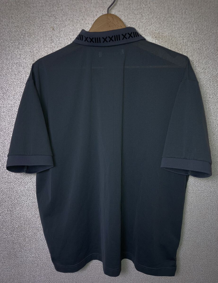 XXIII C’est Vingt-Trois セバントゥア ドライメッシュ 半袖 ポロシャツ Lサイズ 日本製 灰色 グレーの画像2