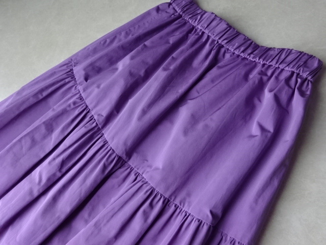  новый товар Untitled UNTITLED* большой размер 4 42 лаванда цвет tuck flair юбка 