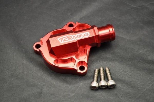 １円売切！MC18 MC21 MC28 デストラ ウォーターポンプカバー [ ブラック / レッド / ゴールド ] NSR250R T2Racingの画像2