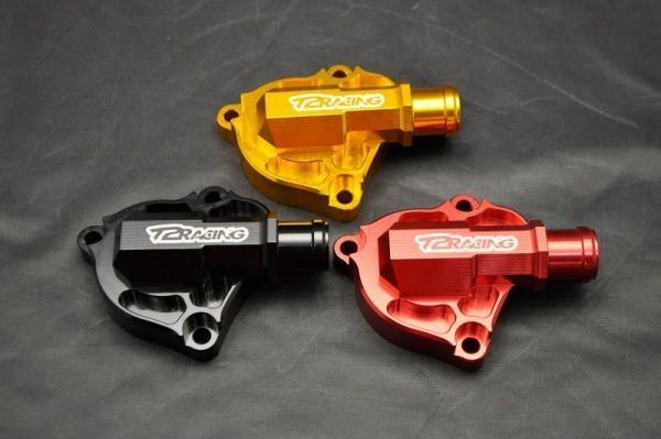 １円売切！MC18 MC21 MC28 デストラ ウォーターポンプカバー [ ブラック / レッド / ゴールド ] NSR250R T2Racingの画像1