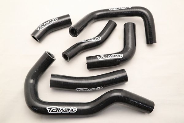 1 jpy selling up! silicon radiator hose set [ MC18 for / MC21*28 for ][ blue / black ] T2Racing made NSR250R
