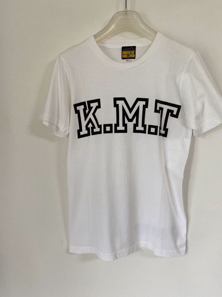 HOUSE OF HOLLANDハウスオブホランド『ＫＭＴ』プリントTシャツ&バックプリント　ホワイトXS《レア》 MADE UK_画像1