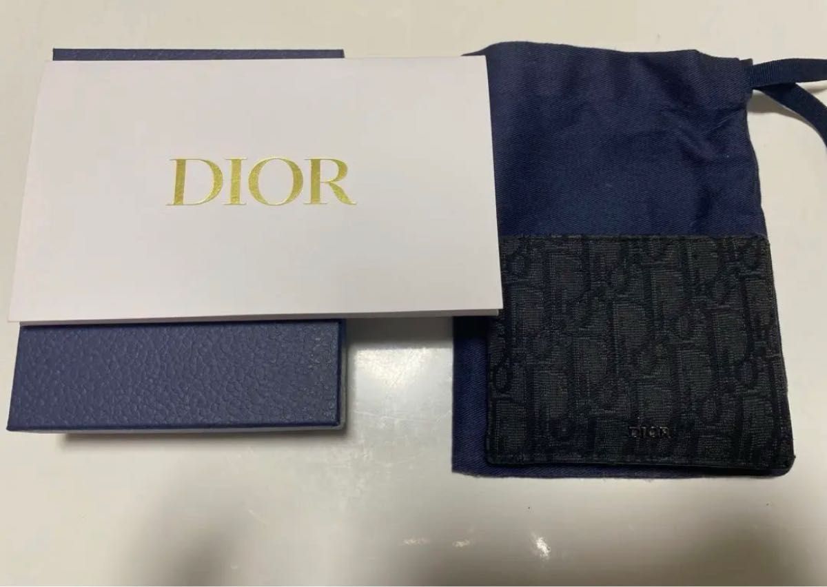 Dior オブリーク ジャガード 二つ折り財布 ウォレット