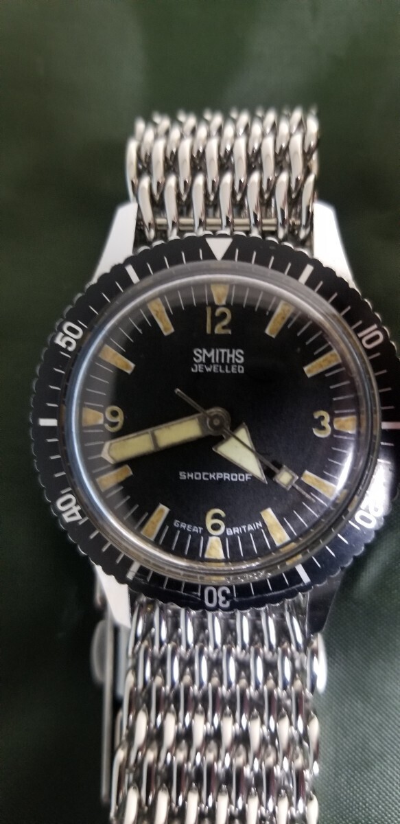 SMITHS スミス ダイバーズウォッチ ミリタリー ヴィンテージ 手巻き 腕時計 アンティーク _画像1