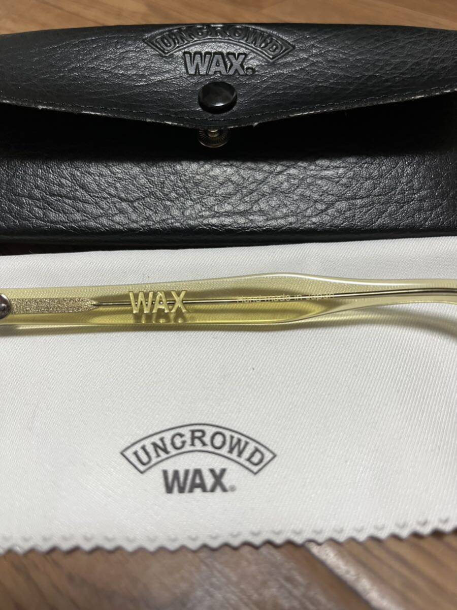 【美品】UNCROWD WAX クリアフレーム サングラス アンクラウド ワックス 別注 コラボ