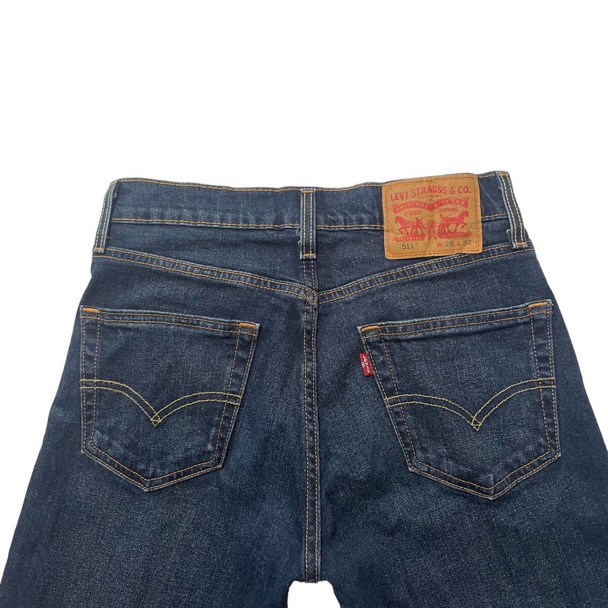 漢の1着 Levi’s リーバイス511 W28 511TM SLIM スリム メンズ ジーパン ストレッチ ストレッチデニム デニム ジップフライ 04511-2404