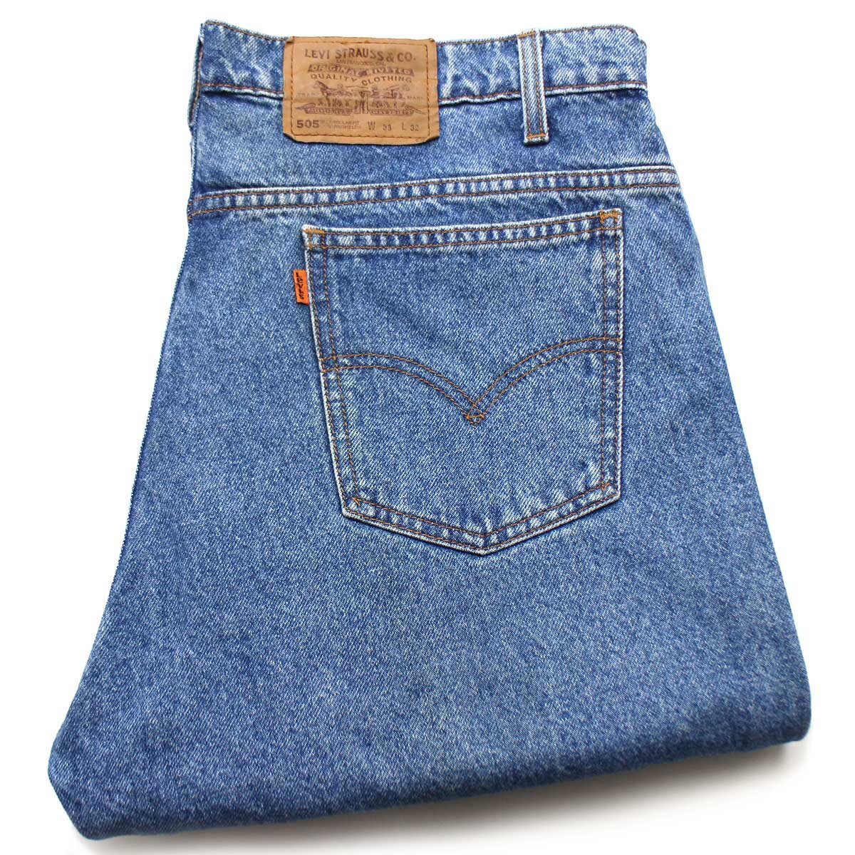 ★90s ブラジル製 Levi'sリーバイス 505 デニムパンツ w38 L32★SDP308 オールド ビンテージ ジーンズ ストレート ストーンウォッシュ_画像1