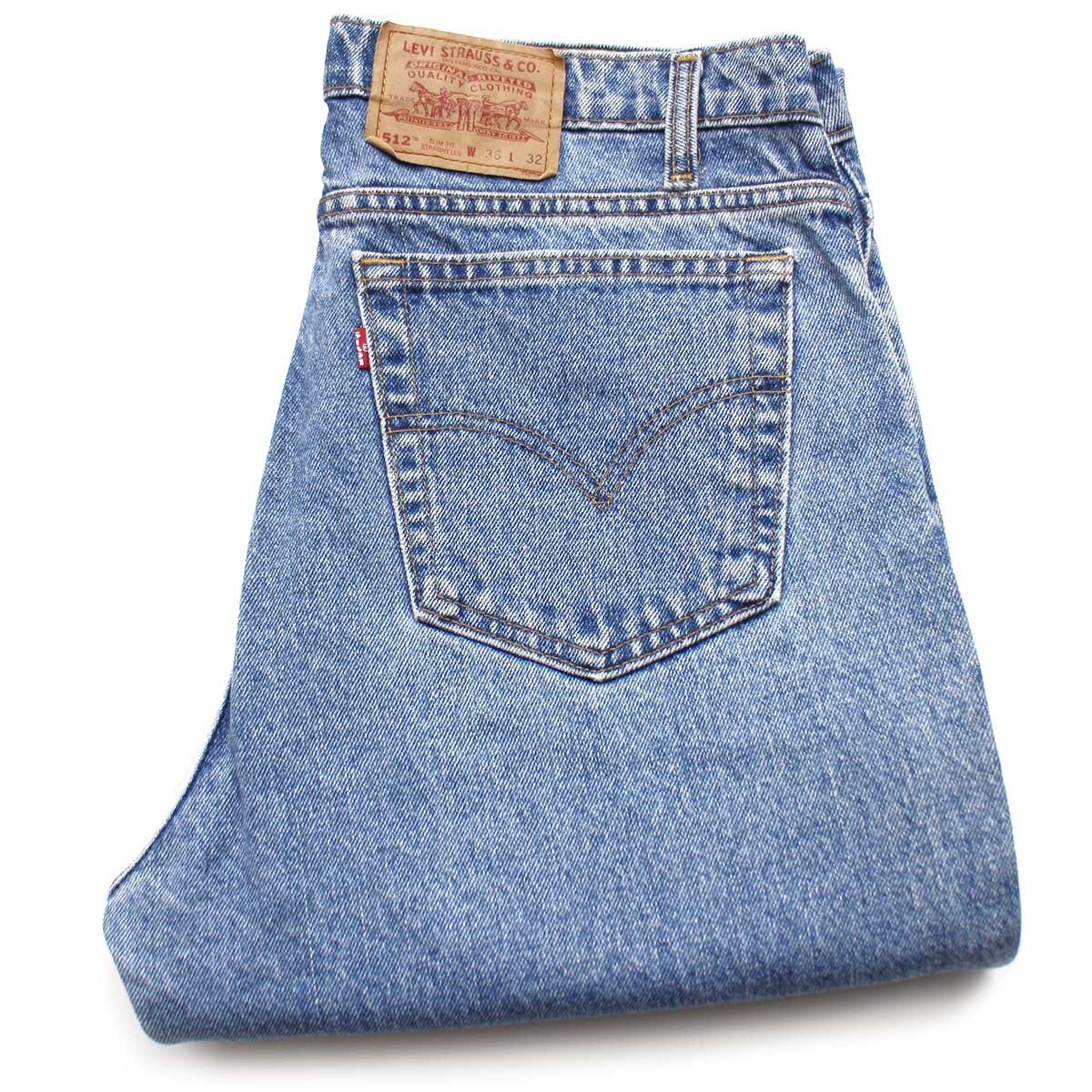 ★90s カナダ製 Levi'sリーバイス 512 デニムパンツ w36 L32★SDP1133 オールド ジーンズ スリム ストレート ストーンウォッシュ_画像1