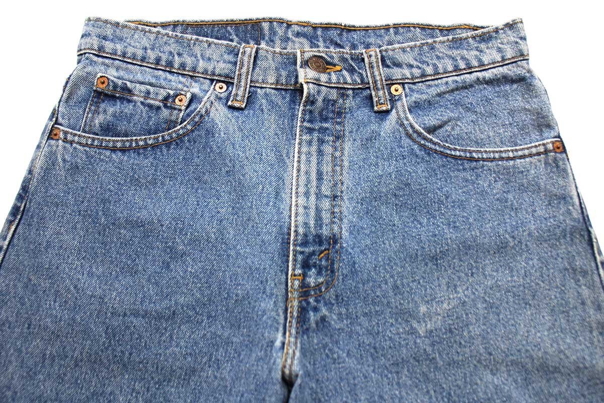 ★90s カナダ製 Levi'sリーバイス 550 デニムパンツ w32 L32★SDP614 オールド ビンテージ ジーンズ テーパード ワイド バギー ルーズ_画像4