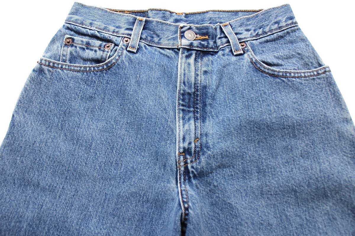 ★00s メキシコ製 Levi'sリーバイス 550 デニムパンツ 6 MIS M★SDP940 オールド ジーンズ テーパード ワイド バギー ストーンウォッシュ_画像4