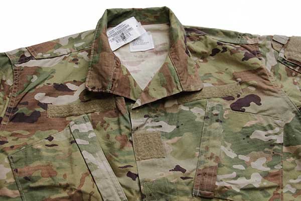 未使用★12 米軍 U.S.ARMY OCP マルチカム ACU ジャケット L-XXS★ミリタリー コンバット リップストップ 迷彩 オーバーサイズ_画像3