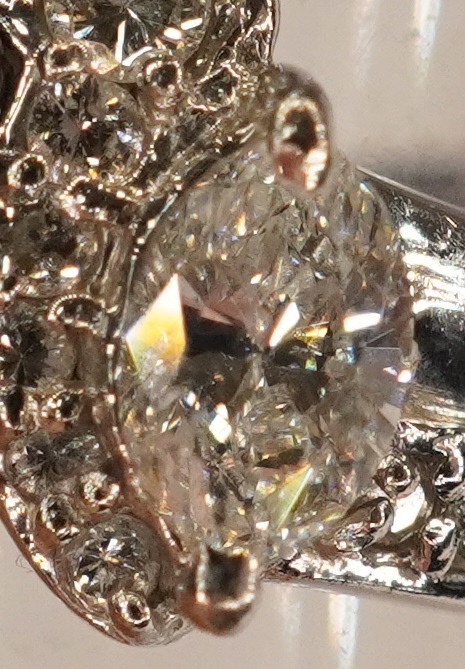 ダイヤ 0.55ct 10号 pt900 大網てんとう虫 E17-805-2の画像6