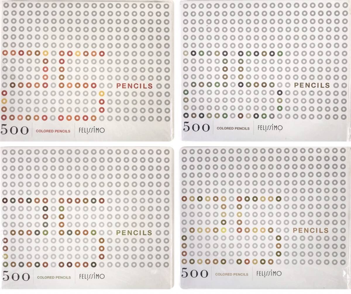 HFD1232 ★未使用★FELISSIMO フェリシモ 500色の色えんぴつ 34箱セット_画像7