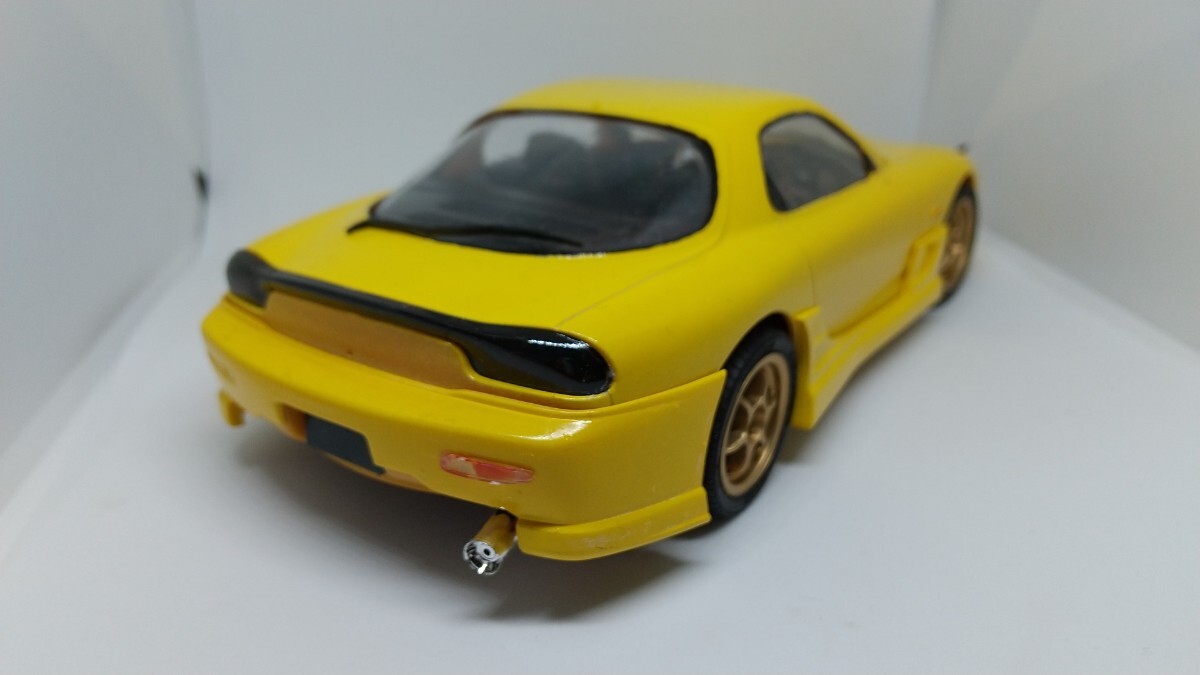 素人製作品 アオシマ 1/24 FD3S マツダRX-7 C-WEST 頭文字D_画像3