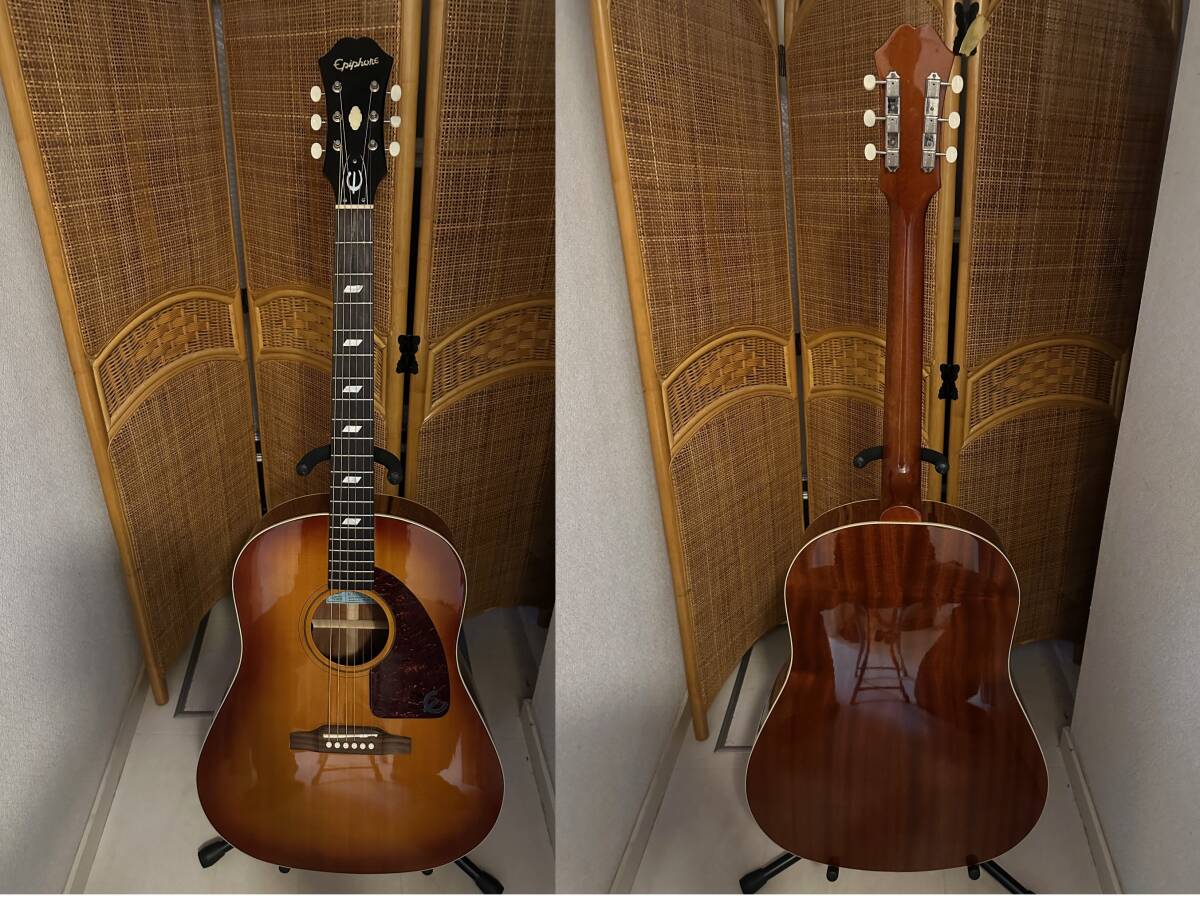 Epiphone FT-79VC トップ単板 エレアコ（FISHMAN SONITONE搭載）弦高低し弾きやすさ抜群！！の画像1