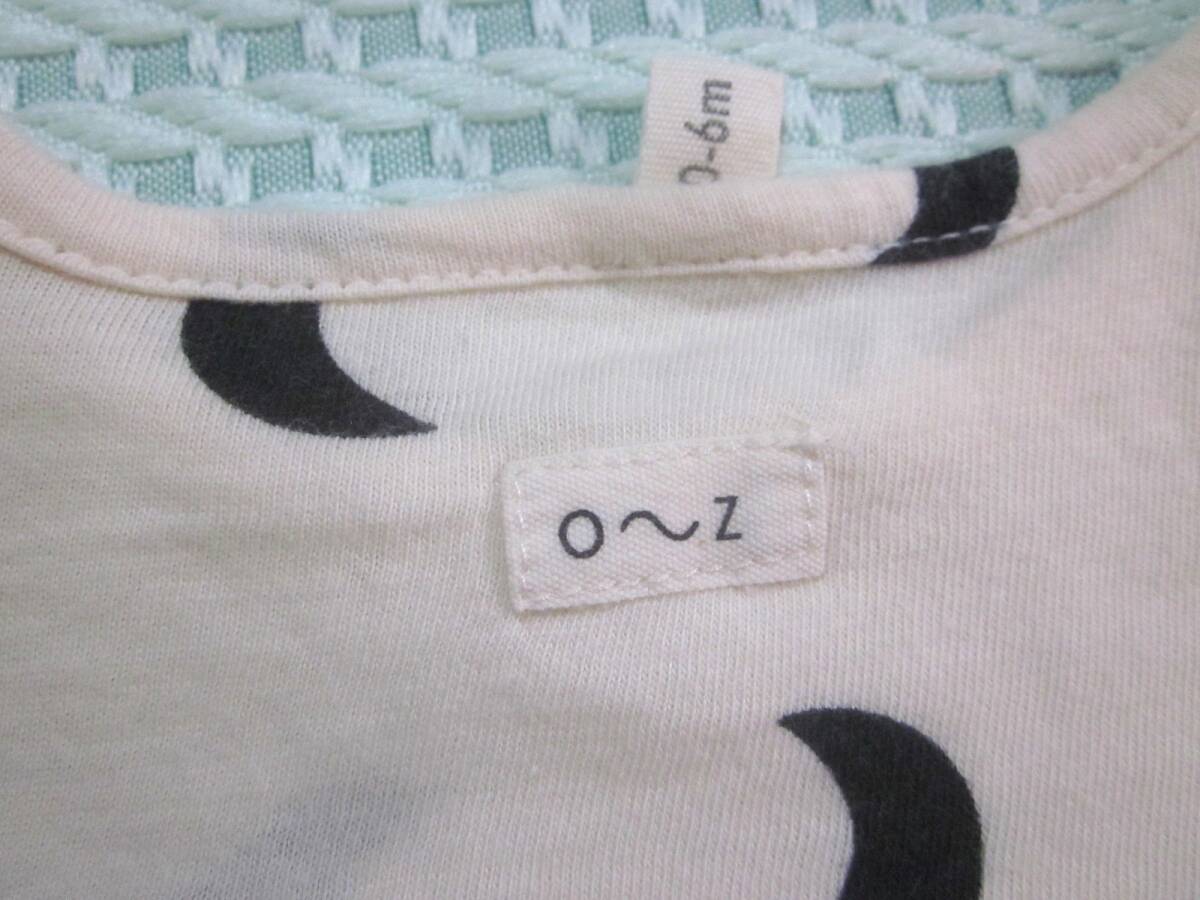 o~z органический Zoo midnight короткий рукав футболка три день месяц 0-6 месяцев мужчина девочка 60cm.. новорожденный 6709
