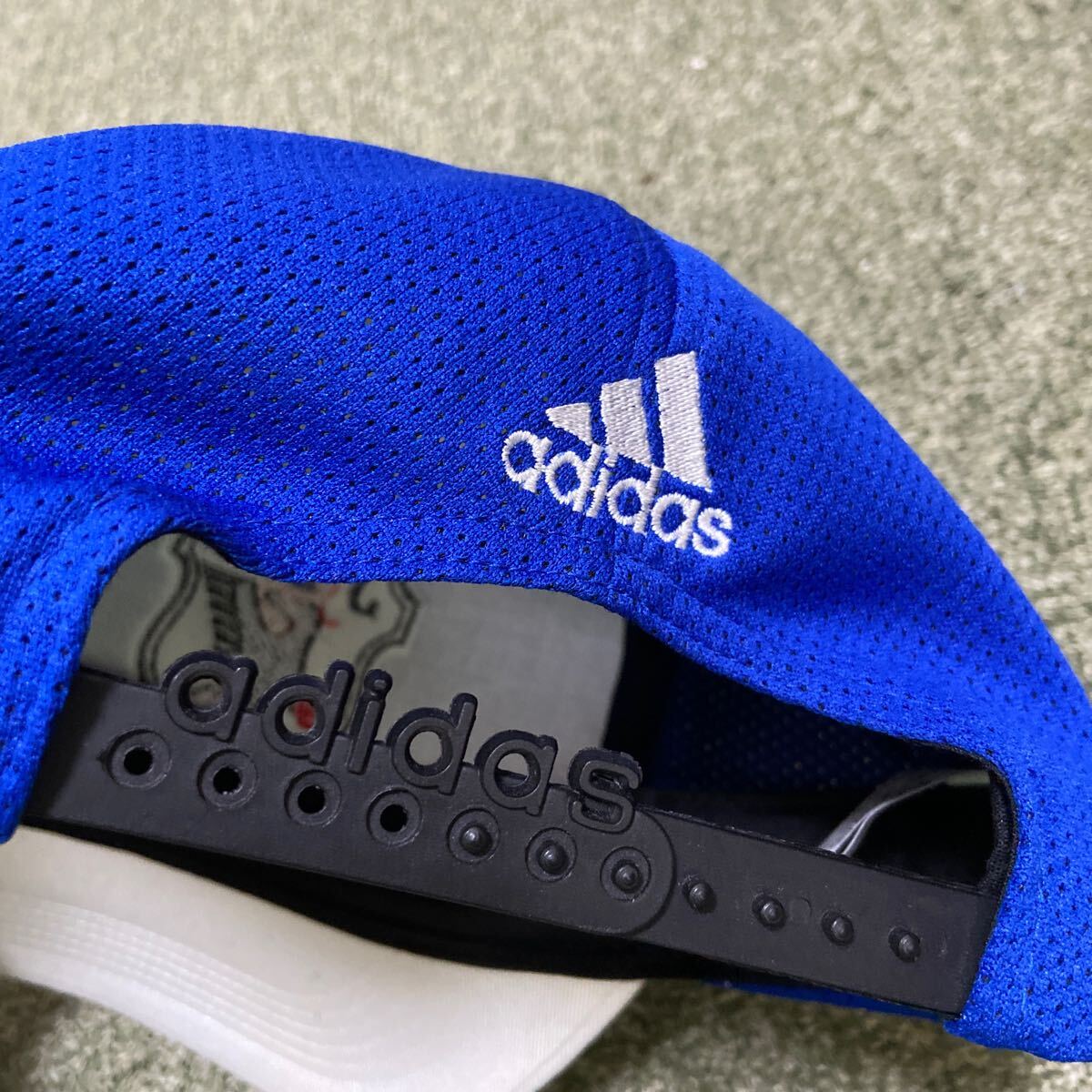 adidas アディダス JFA サッカー日本代表 八咫烏 帽子 キャップ 青 美品_画像3