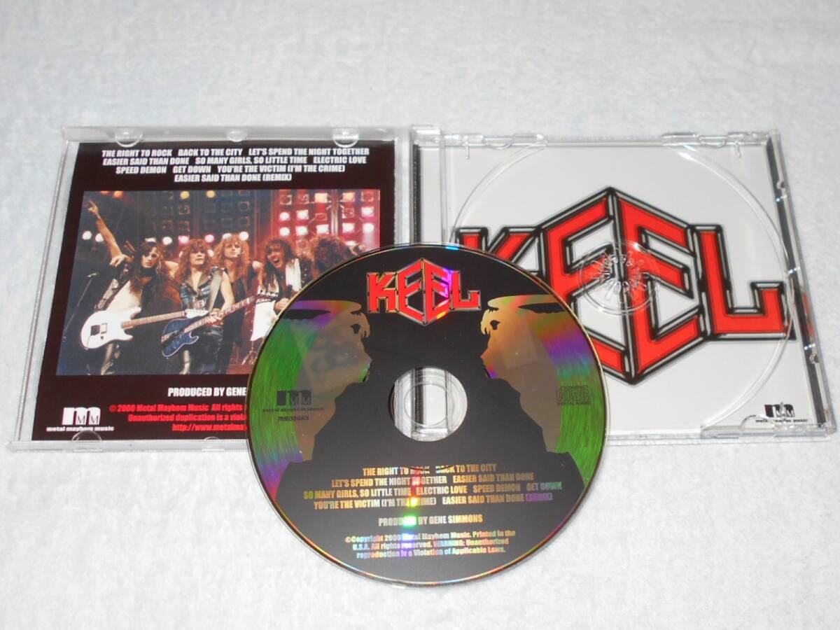 KEEL ／ Gene Simmons プロデュース・２枚目・ボーナス収録・自身解説＋サイン（印刷）／ キール_画像2