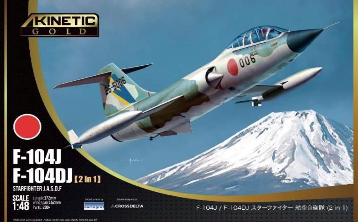 キネティック 1/48 航空自衛隊 F-104J/DJ スターファイター 2 in 1 プラモデル KNE48092_画像1