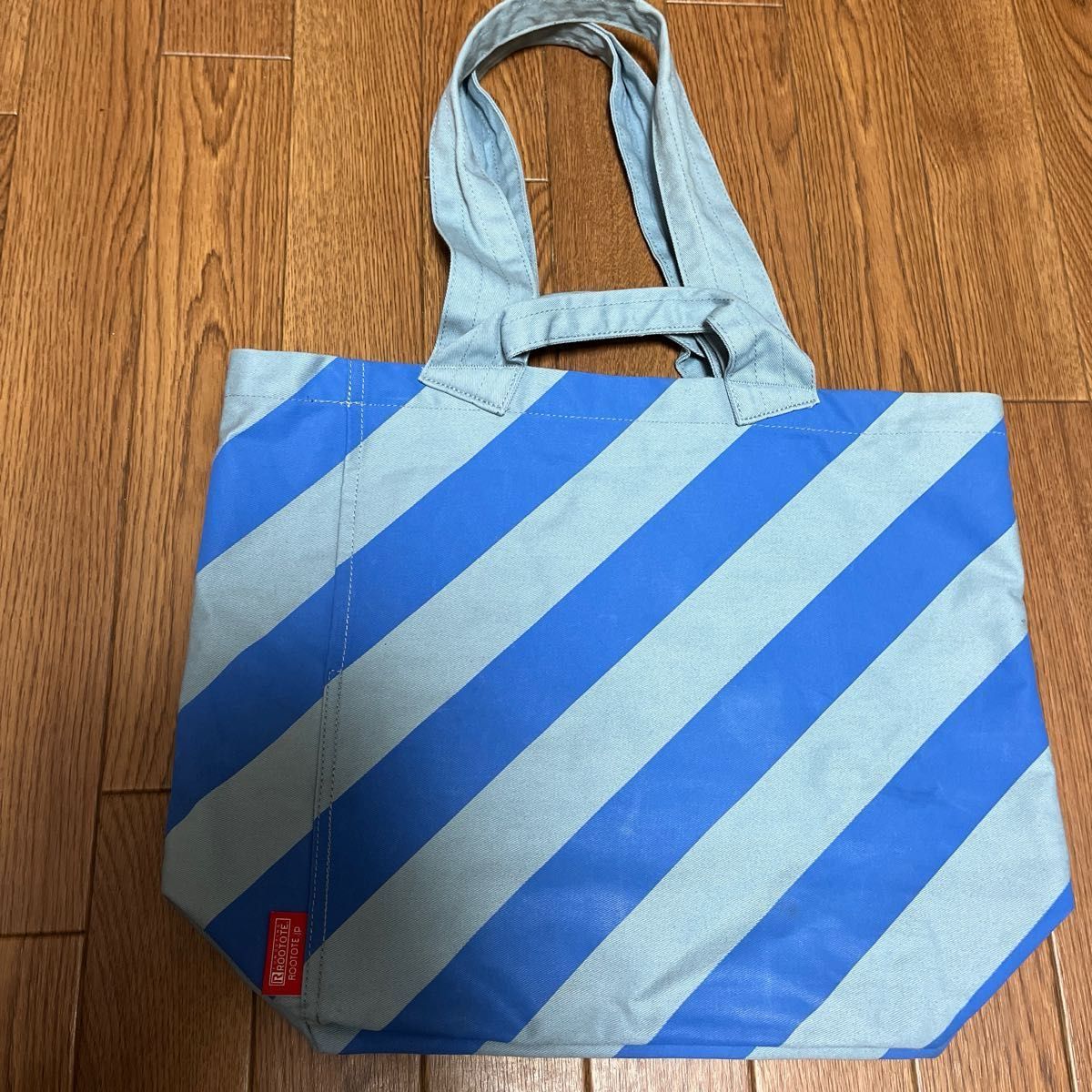 スヌーピー vintagePEANUTS   ROOTOTE ルートート　　ストライプダブルトートバッグ　中