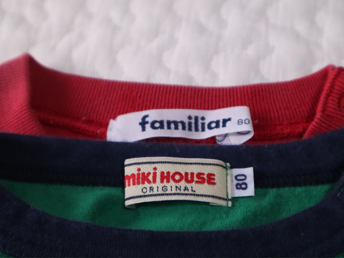 familiar ファミリア MIKIHOUSE ミキハウス   長袖Tシャツ　ロンT 80