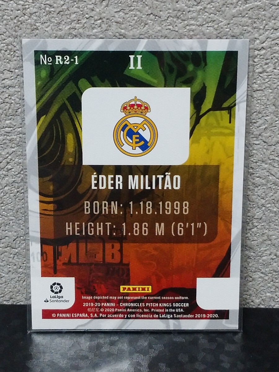 【EDER MILITAO】 2019-2020 PANINI chronicles RC ルーキー REAL MADRID CF rookieの画像2