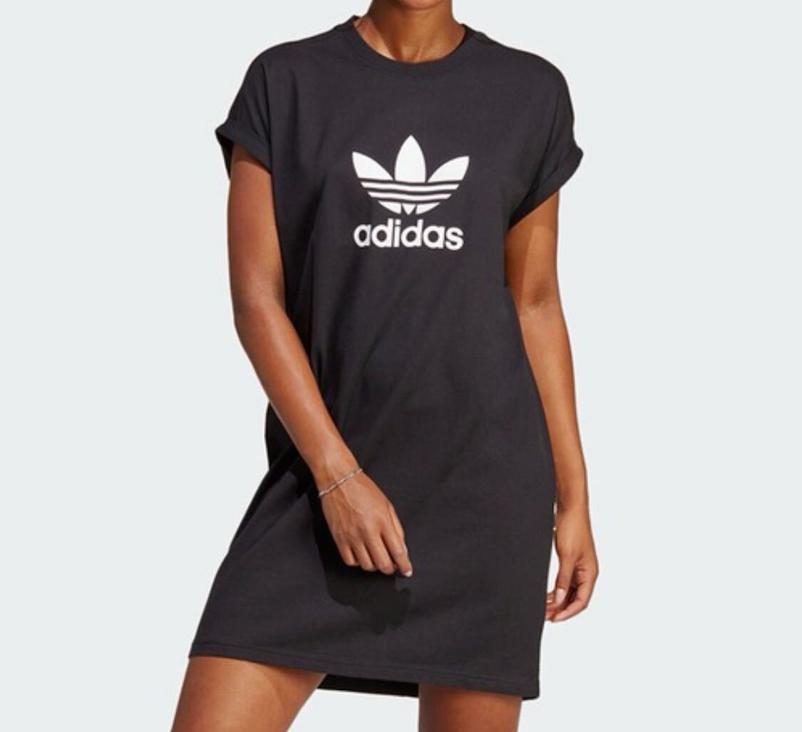 【送料無料】ワンピース アディカラー クラシックス Tシャツワンピース / adidas Originals Mサイズ ブラックの画像1