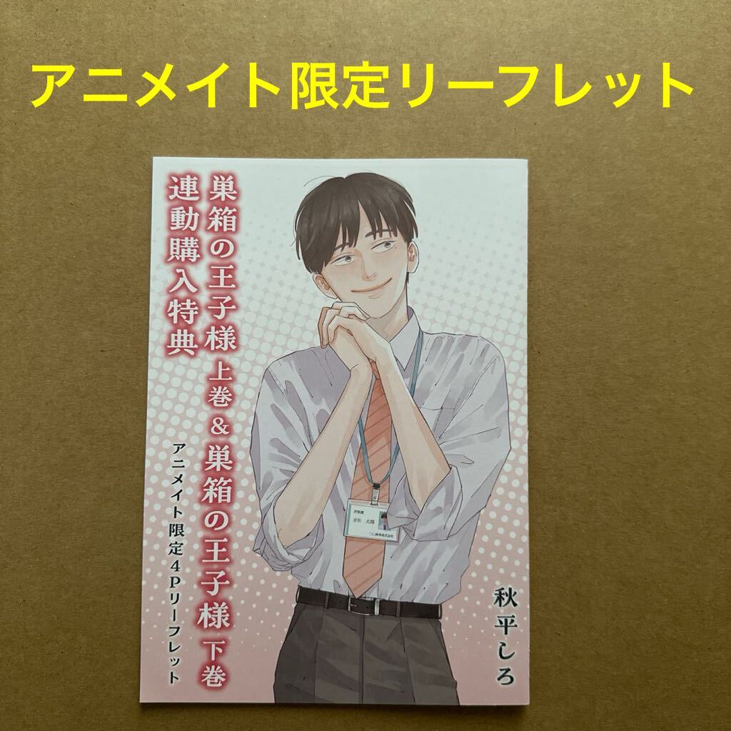 巣箱の王子様 連動購入特典アニメイト限定4Pリーフレット 秋平しろ【特典のみ・同梱可】の画像1