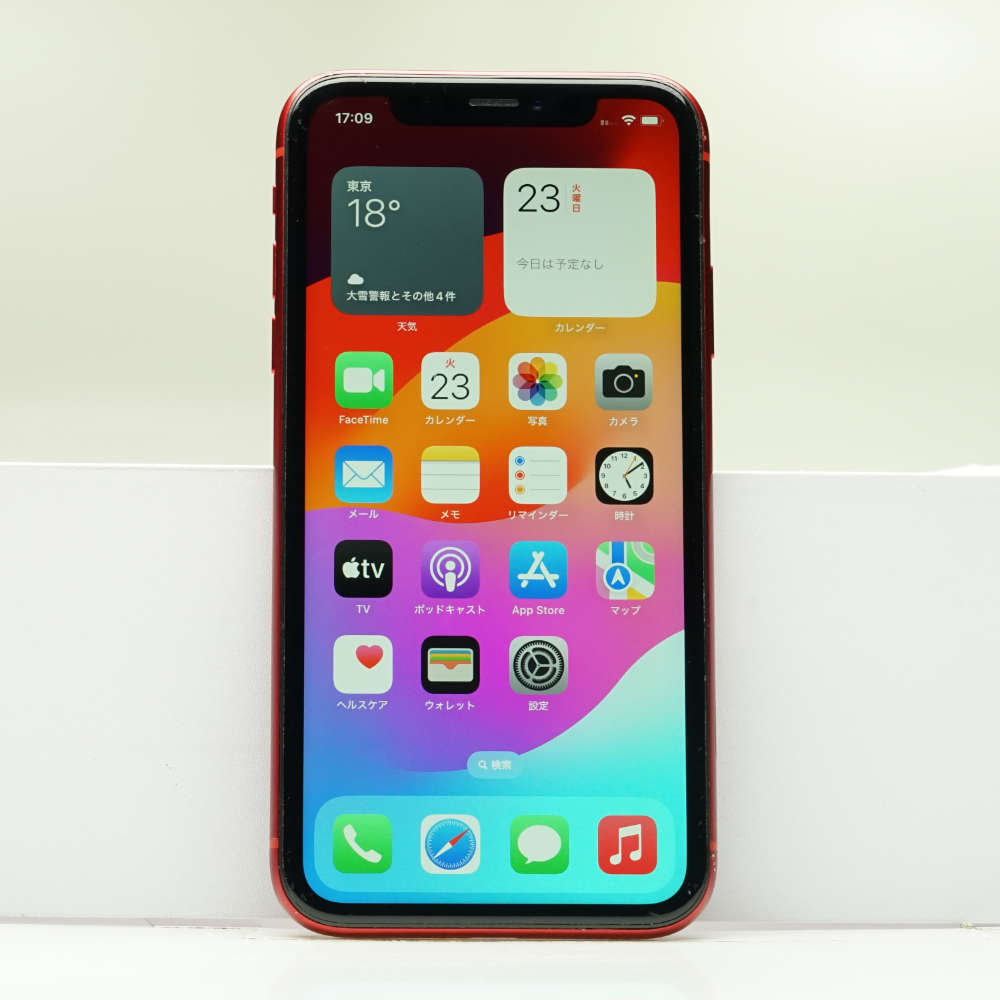 iPhone XR 64GB (PRODUCT)RED SIMフリー 訳あり品 ジャンク 中古本体 スマホ スマートフォン 白ロム_画像2