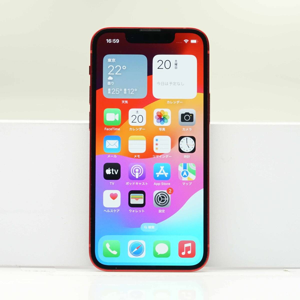 iPhone 13 mini 128GB (PRODUCT)RED SIMフリー 訳あり品 ジャンク 中古本体 スマホ スマートフォン 白ロムの画像2