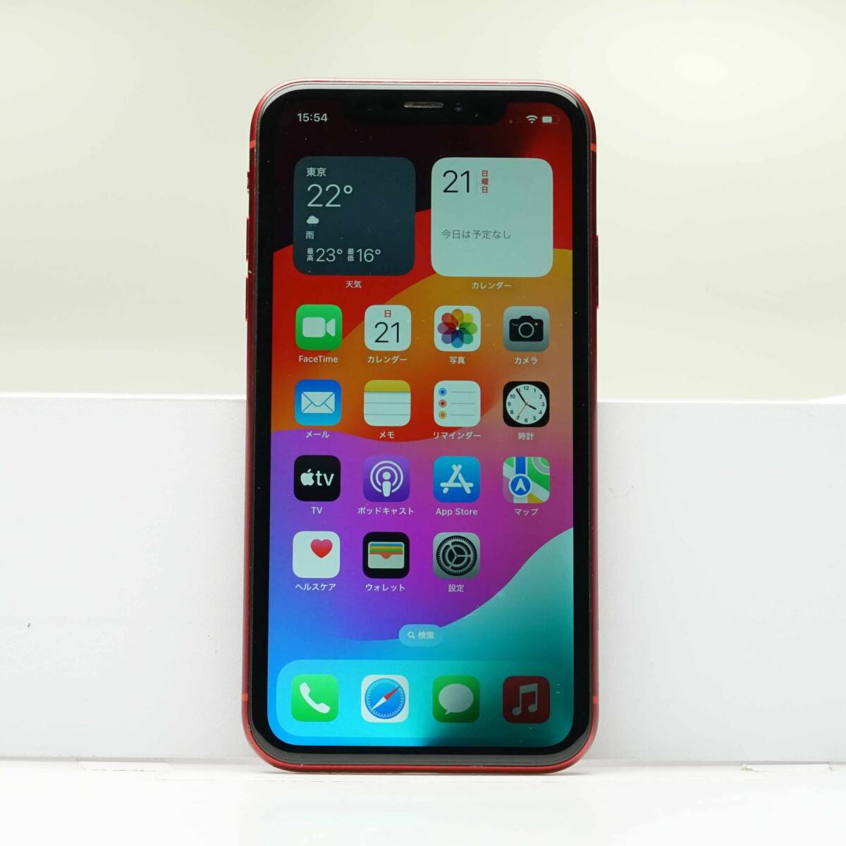 iPhone XR 64GB (PRODUCT)RED SIMフリー 訳あり品 ジャンク 中古本体 スマホ スマートフォン 白ロムの画像2