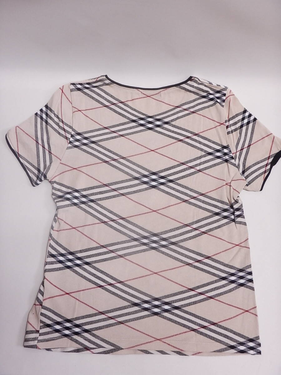 美品■バーバリーロンドン BURBERRY LONDON ノバチェック Ｔシャツ カットソー サイズ2 ベージュ■の画像2