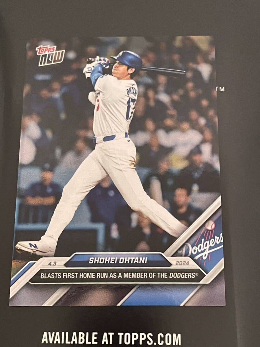 大谷翔平 Topps now サイン シリアルなし 1ドジャースタジアム 移籍 ホームラン1号 初ホームラン の画像1