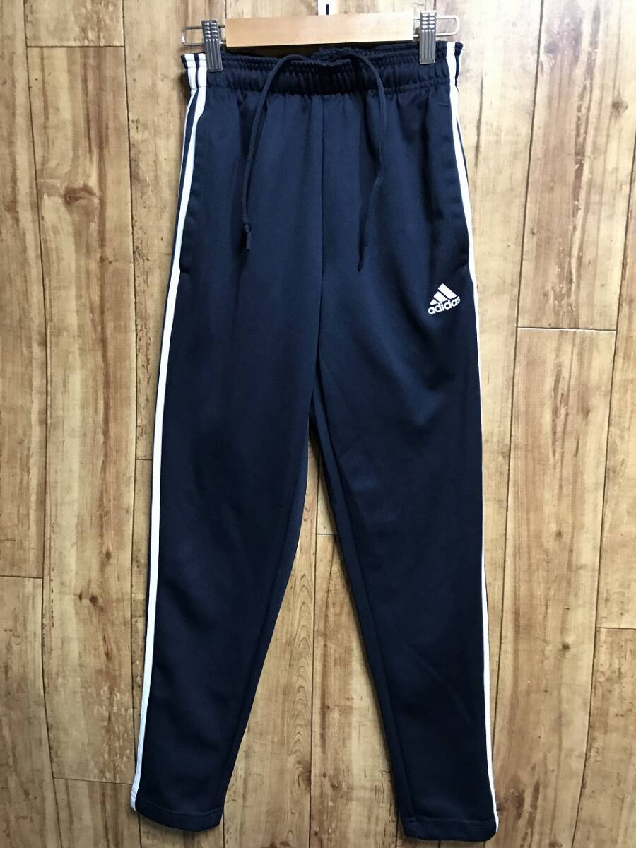 送無♪adidas アディダス♪トラックパンツ・ジャージパンツ・濃紺・レディースSの画像1