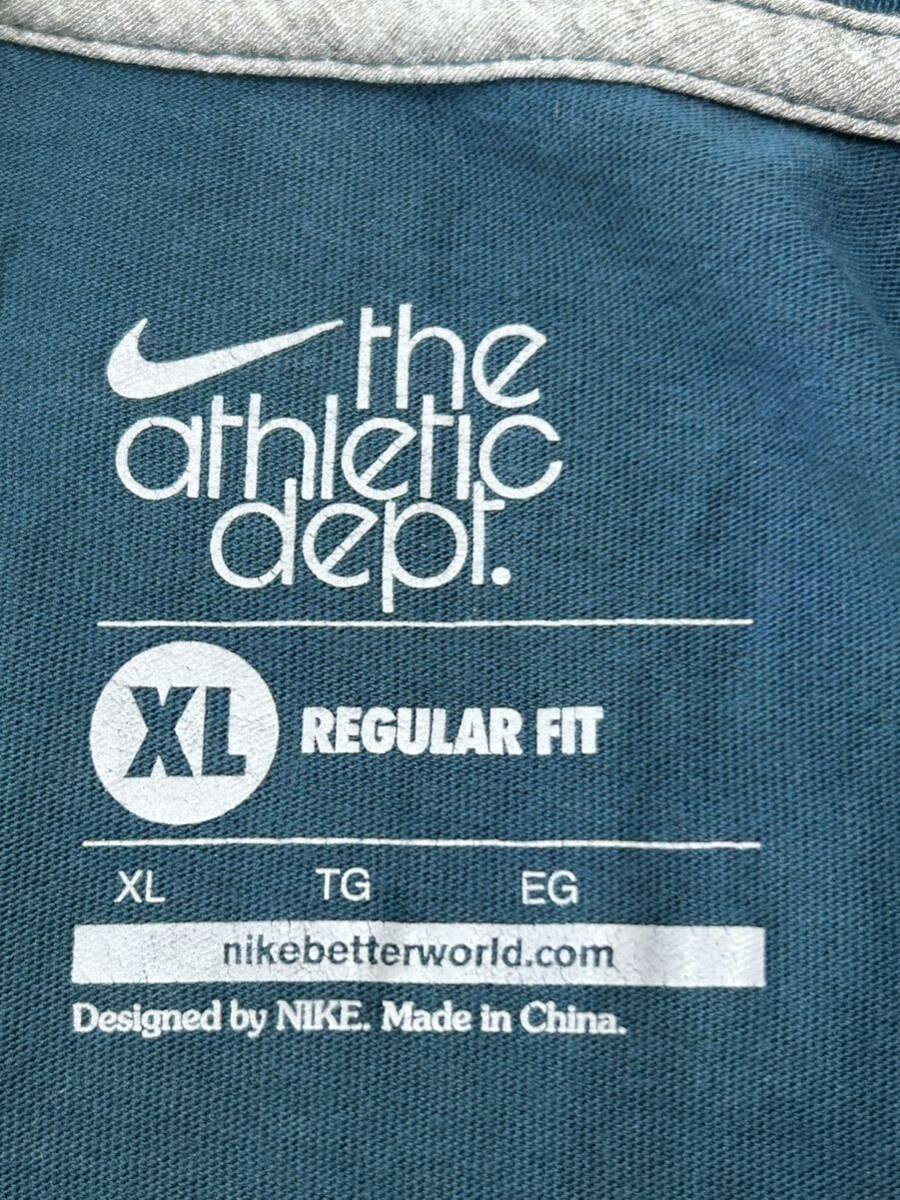 大きいサイズ XL NIKE モザイクロゴ 三段ロゴ 良デザイン 半袖 Tシャツ　　ナイキ the athletic dept アスレチックデプト デカロゴ 早3689_画像3