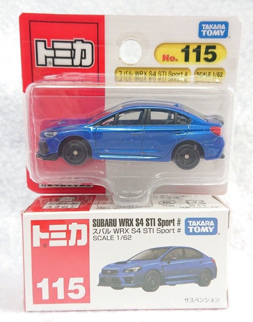 廃盤トミカ 新品未開封 BP/箱 セット #115 スバル WRX S4 STI Sport #