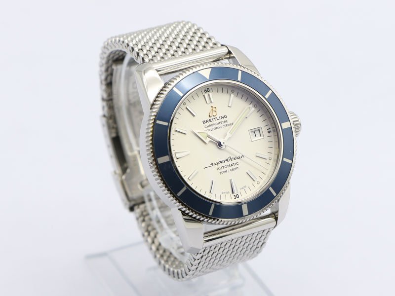 [ Breitling BREITLING ]A17321 Super Ocean worn te-jiSS Date self-winding watch men's new arrivals 01577-0